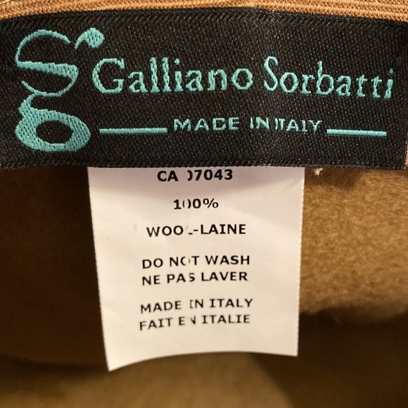 Galliano Sorbatti 100% wool bucket hat. Size M. Made in Italy. - Picture 6 of 6